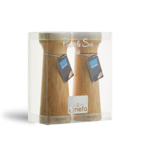 Amefa - Moderno juego de 2 molinillos de pimienta y sal de madera de 15 cm - en caja de regalo Amefa