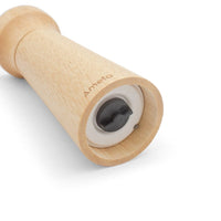Amefa - Juego de molinillos de pimienta y sal modernos de 15 cm - Molinillo de pimienta y sal de madera Amefa