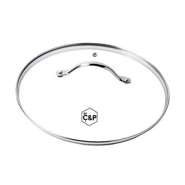 Cook & Pan - Tapa de cristal 28 cm Por C&P - Tapa de cristal 28 cm Tapa para sartén Por C&P
