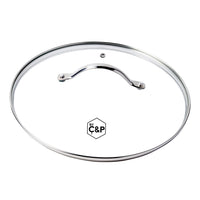 Por C&P - Tapa de cristal 30 cm Tapa para sartén Por C&P