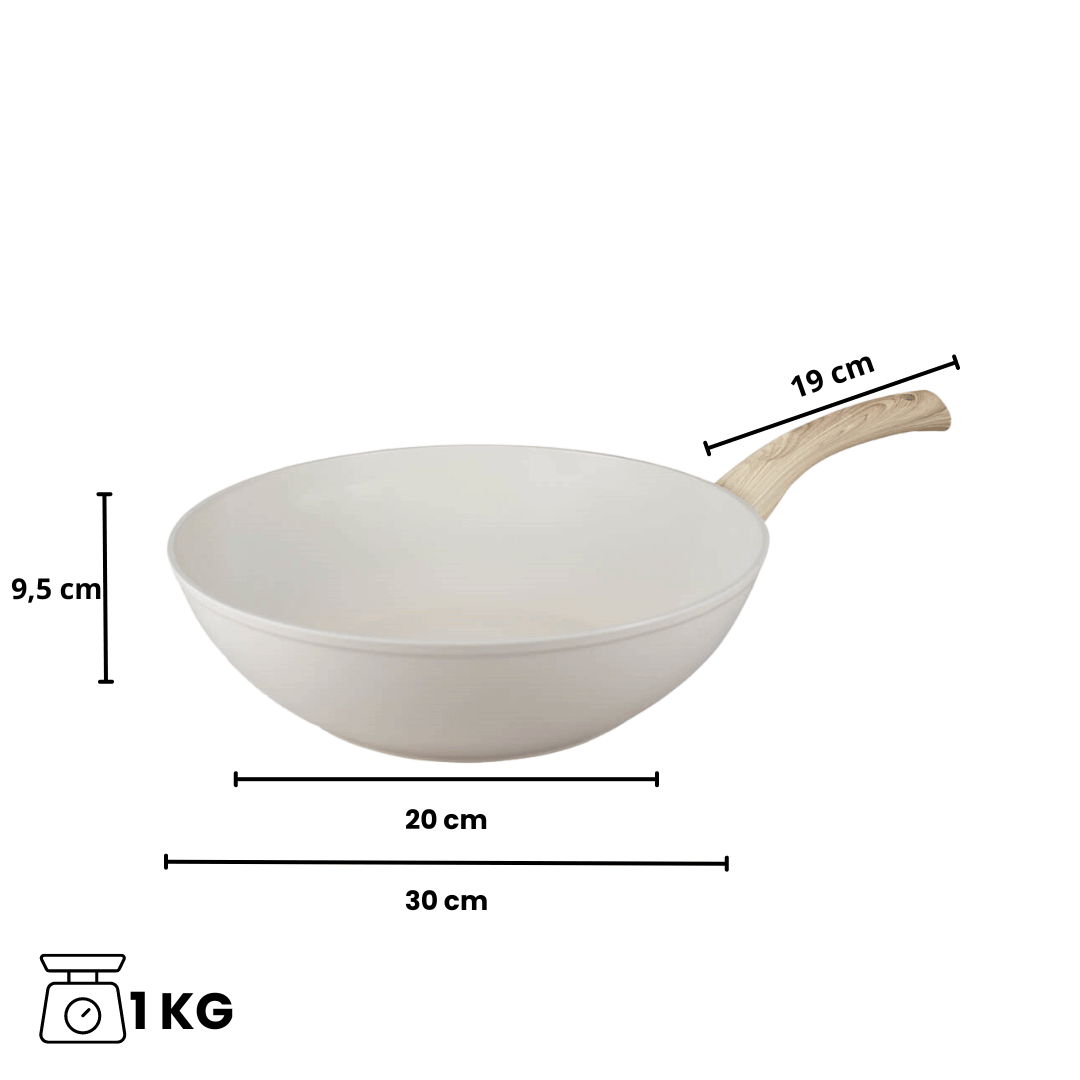 Por C&P - Sartén Wok Go Ivory 30 cm Por C&P