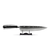 Oferta combinada: 3 cuchillos forjados negros + tabla de cortar KookGigant