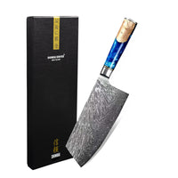 Epoxi Zafiro Damasco Nakiri 19 cm Shinrai Japón