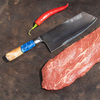Serie Epoxy Sapphire - Cuchillo Nakiri Shinrai Japón