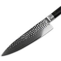 Juego de cuchillos de Damasco BR de 5 piezas con mango de acacia y funda de acacia, de Shinrai Japón