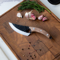 Serie Gladiator RVS Martillado - Cuchillo de Chef Universal con Funda Shinrai Japón