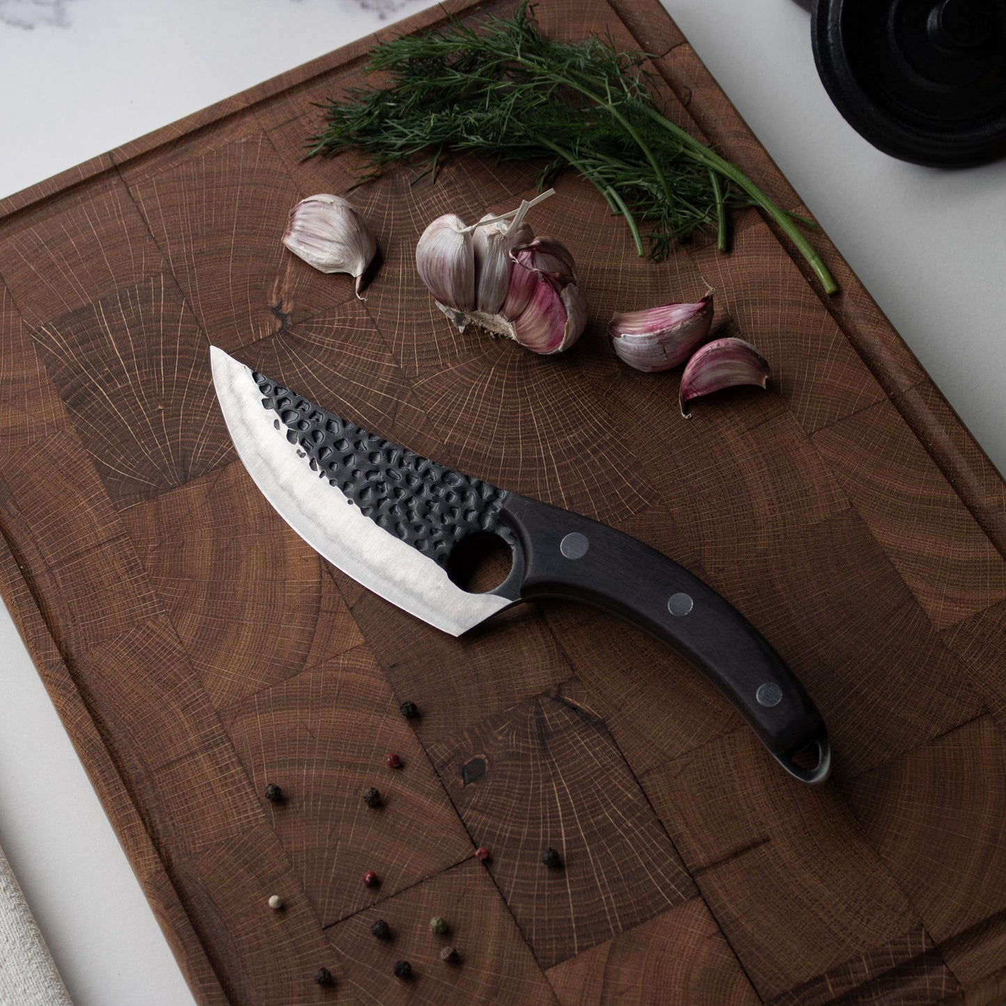 Serie Gladiator RVS Martillado - Cuchillo de Chef Universal con Funda Shinrai Japón