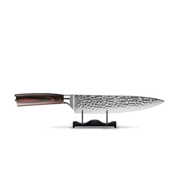 Acero inoxidable martillado - Cuchillo cocinero 20 cm Serie de acero inoxidable martillado - Cuchillo de chef de 20 cm Shinrai Japón