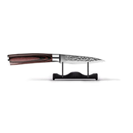 Cuchillo pelador martillado de acero inoxidable 8 cm Serie de acero inoxidable martillado - Cuchillo para pelar Shinrai Japón