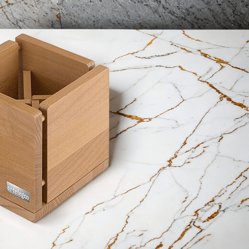 Porta utensilios de cocina italiano - Madera de haya Artelegno