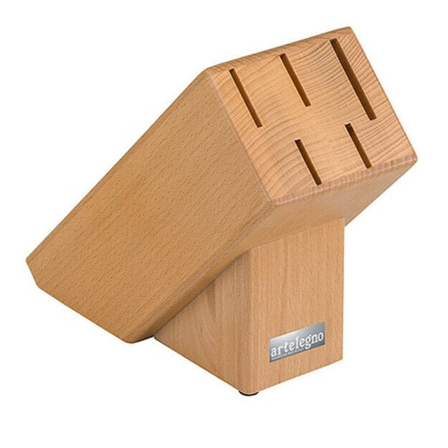 Bloque de cuchillos italiano de madera de haya - 5 cuchillos Artelegno