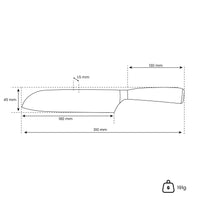 Serie de estampados de Damasco japonés - Cuchillo Santoku (18 cm) Cuchillos de cocina Shinrai Japón