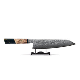 Onyx Octagon Damascus Kiritsuke 23 cm - Edición Especial Cuchillo Kiritsuke Damasco Onyx Octagon Cuchillos de cocina Shinrai Japón