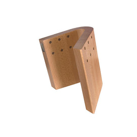 Artelegno - Bloque magnético para cuchillos Grand Prix - Madera de haya Bloque de cuchillos magnético Curve - Bloques de cuchillos de madera de haya Artelegno