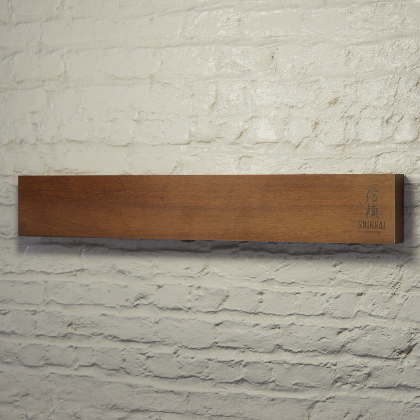 Tira magnética para cuchillos de pared - Bloque magnético para cuchillos de madera de acacia Shinrai Japón
