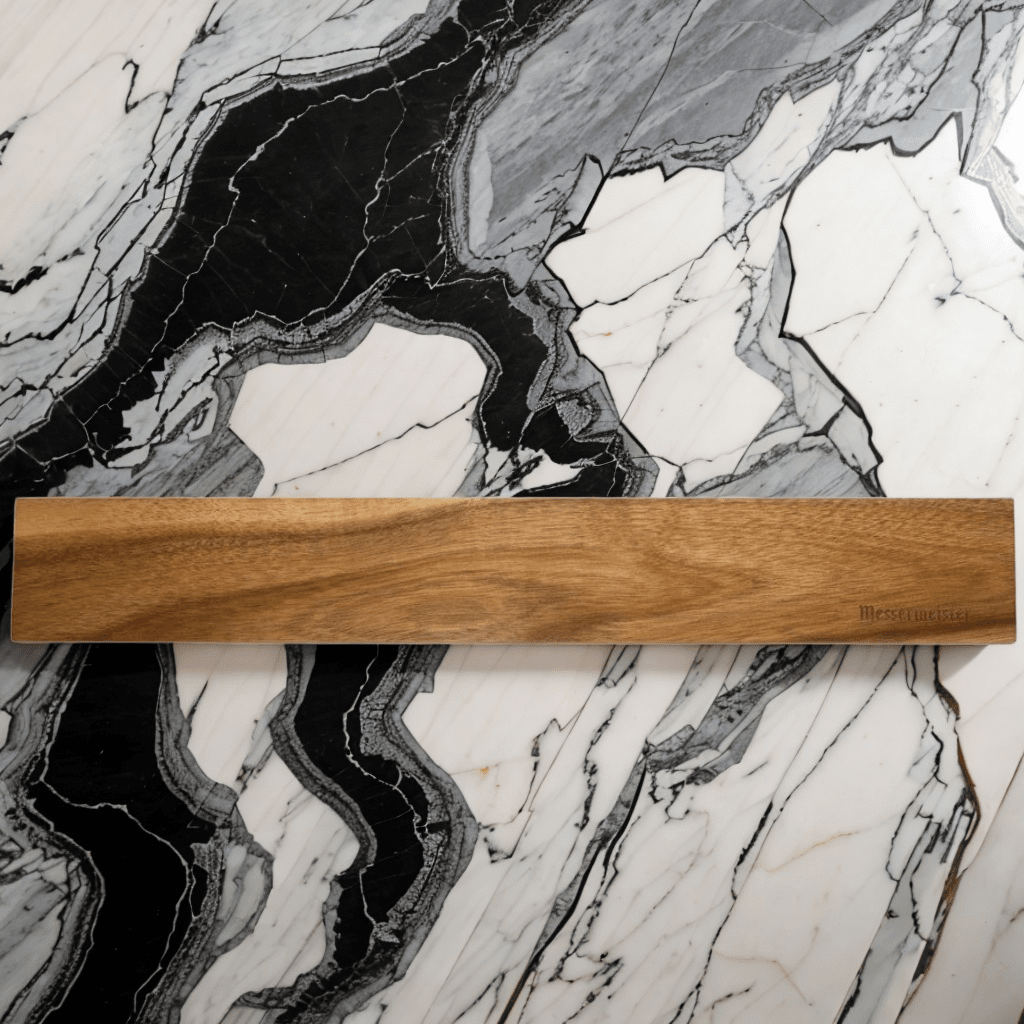 Messermeister - Cuchillos de madera de acacia de 45 cm con banda magnética Cuchillos de banda magnética Messermeister