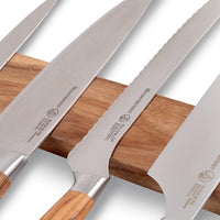 Messermeister - Cuchillo de madera de acacia de 45 cm con banda magnética Messermeister