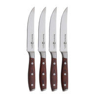 Messermeister - Juego de cuchillos para carne de madera de pakka Avanta de 4 piezas Juegos de cuchillos Messermeister