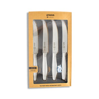 Messermeister - Juego de cuchillos para carne de plata Avanta de 4 piezas Messermeister