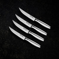 Messermeister - Juego de cuchillos para carne Avanta de 4 piezas de plata Juegos de cuchillos Messermeister