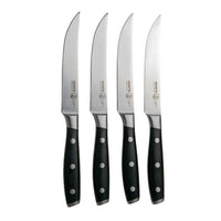 Messermeister - Juego de cuchillos para carne Avanta de 4 piezas en negro Juegos de cuchillos Messermeister