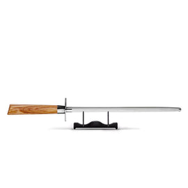 Messermeister - acero para afilar oliva lujo 25 cm Messermeister - oliva de lujo de 10 pulgadas con tallo de miel Messermeister