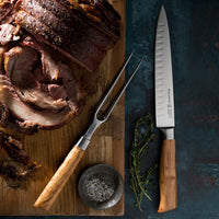 Messermeister - Tenedor para carne oliva de lujo de 6,5 pulgadas Messermeister