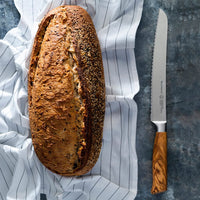 Messermeister - Cuchillo de pan de lujo oliva de 9 pulgadas Messermeister