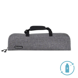 Messermeister - Bolsa para cuchillos 5 cuchillos gris Messermeister - navaja de bolsillo de 5 bolsillos para guardar objetos personales Messermeister