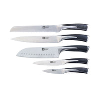 Richardson Sheffield - Bloque de cuchillos KYU de 5 piezas - Madera Juego de cuchillos con bloque Richardson Sheffield