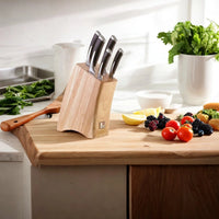 Richardson Sheffield - Bloque de cuchillos KYU de 5 piezas - Madera Juego de cuchillos con bloque Richardson Sheffield