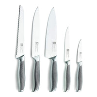 Richardson Sheffield - Bloque de cuchillos Sense de 5 piezas - madera Juego de cuchillos con bloque Richardson Sheffield