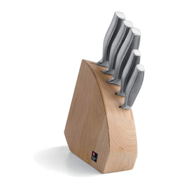 Richardson Sheffield - Juego de cuchillos Sense de 5 piezas con bloque - Madera Richardson Sheffield - Bloque de cuchillos Sense de 5 piezas - madera Juego de cuchillos con bloque Richardson Sheffield