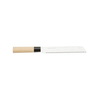 Satake - Cuchillo de pan japonés Madera de Magnolia 24 cm Cuchillos de Cocina KookGigant