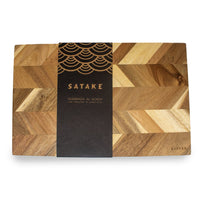 Satake - Tabla de cortar de lujo Madera de acacia Tabla de cortar de madera Satake