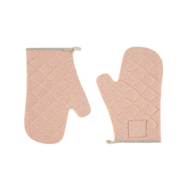 Witloft - Manoplas de horno de algodón reciclado (2 uds.) - Salmón Witloft - Manoplas de horno de algodón reciclado (2 uds.) - Manoplas de horno color salmón Witloft