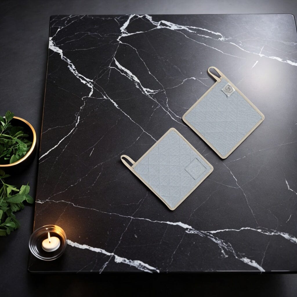 Witloft - Agarraderas de algodón reciclado (2 uds.) - Azul cielo Agarraderas Witloft