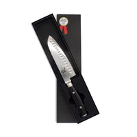 Santoku japonés Yaxell Ran de 16,5 cm con hoyuelos Yaxell