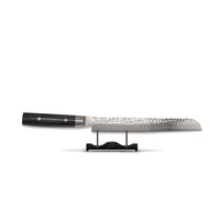 Yaxell Zen - Cuchillo de pan japonés 23 cm 37 capas acero inoxidable damasco Yaxell