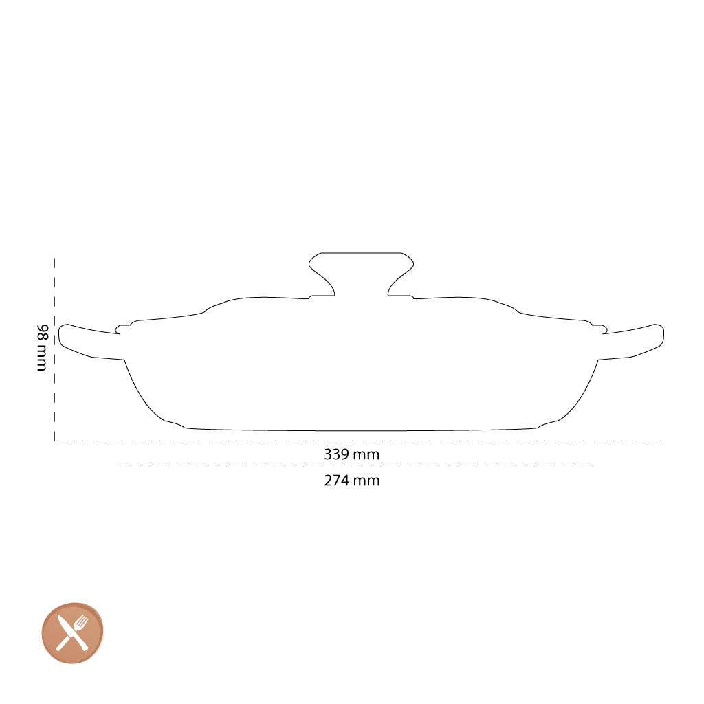 Le Creuset - Cazuela Signature Campagnard Flor 26 cm