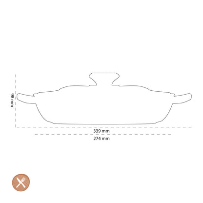 Le Creuset - Cazuela Signature Campagnard Flor 26 cm