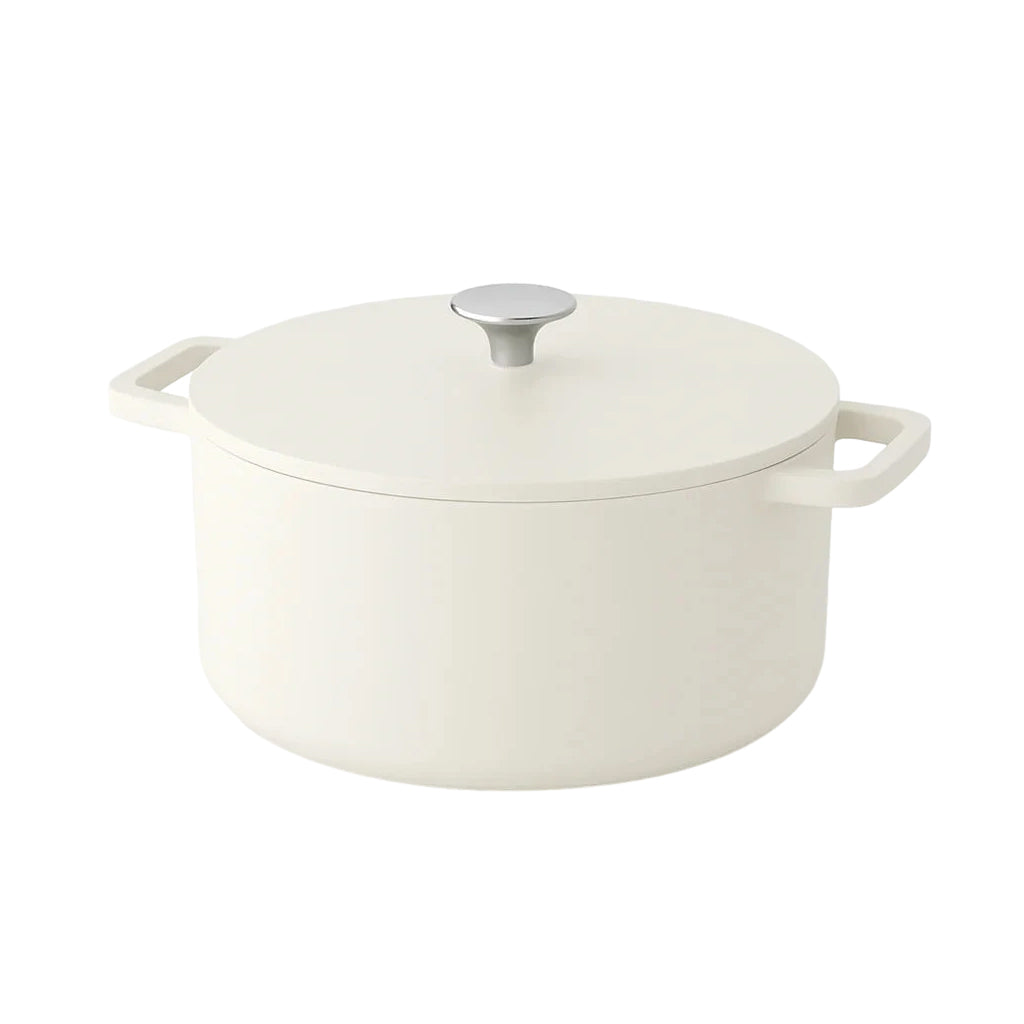 Cook &amp; Pan - Sartén Go Ivory de hierro fundido 24 cm - 4 litros