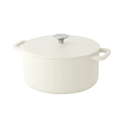 Cook &amp; Pan - Sartén Go Ivory de hierro fundido 24 cm - 4 litros