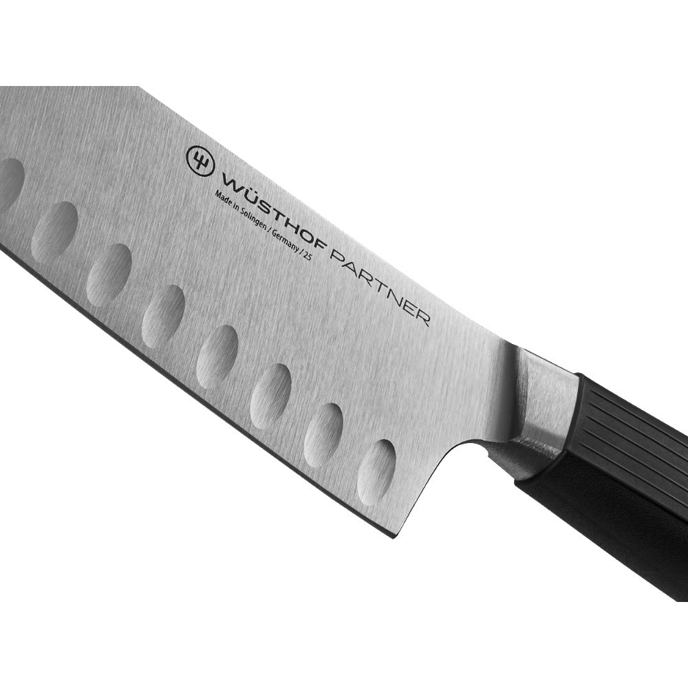 Wüsthof - Couteau Santoku Partner demi-bloc, à alvéoles, 17 cm