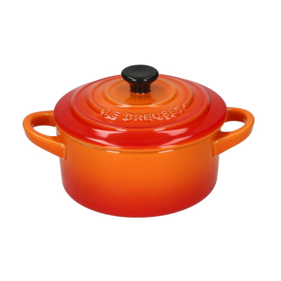 LeCreuset - Mini-Rôti-/ Faitout Orange-rouge 10cm 0.2l