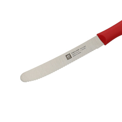 Zwilling - Cuchillo universal Twin Grip 120 mm - Rojo