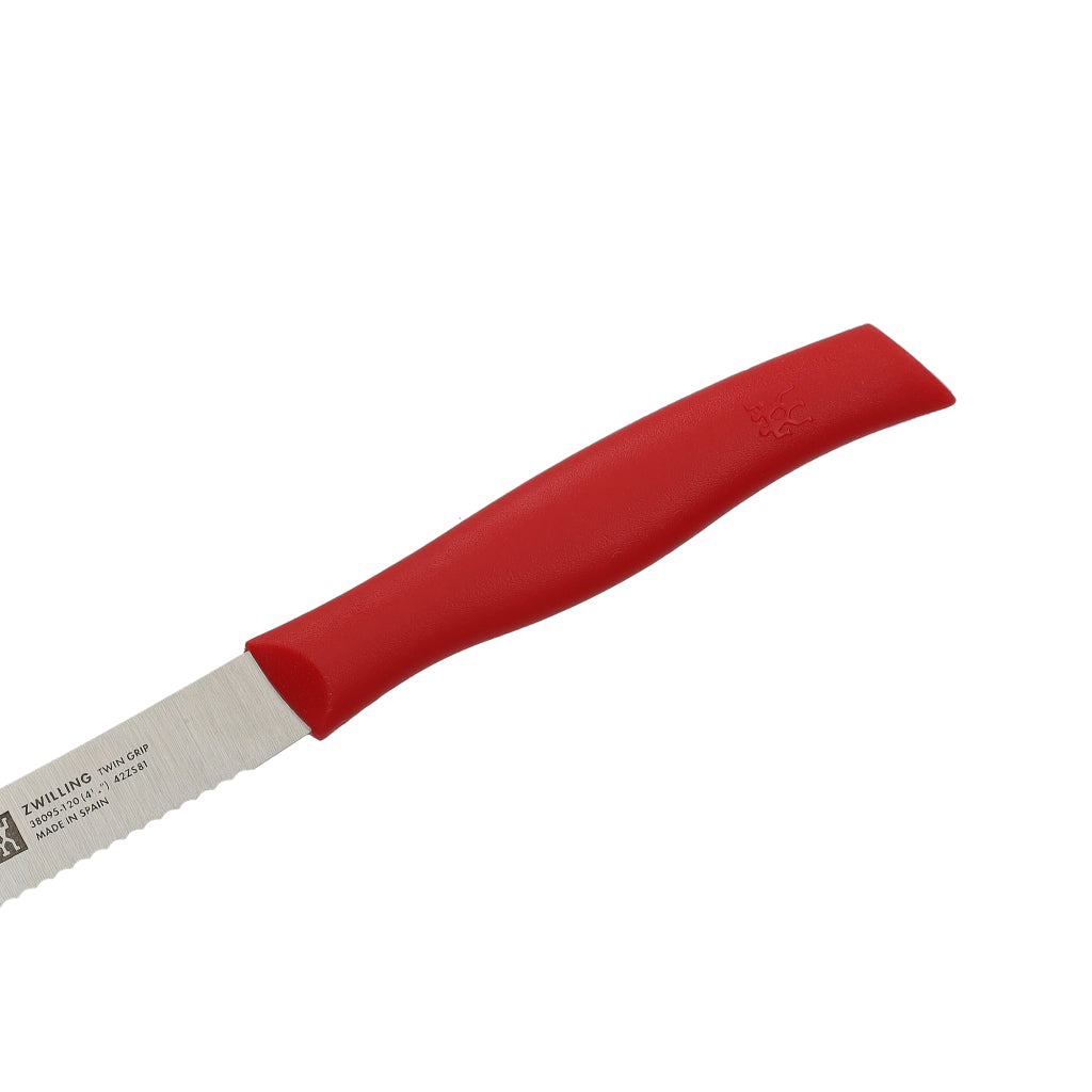 Zwilling - Cuchillo universal Twin Grip 120 mm - Rojo