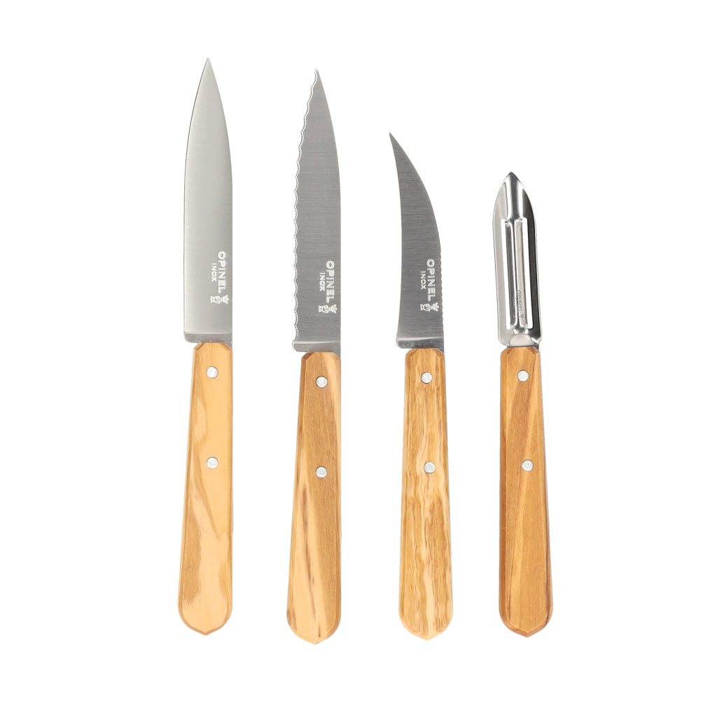 Opinel - Juego de cocina 4 piezas, Opinel, Les Essentiels Oliva