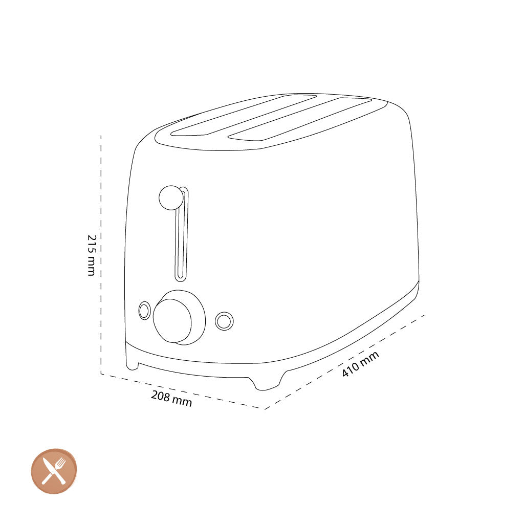 smeg - Tostadoras | Crema | Década de 1950 | Tostadora 2x4