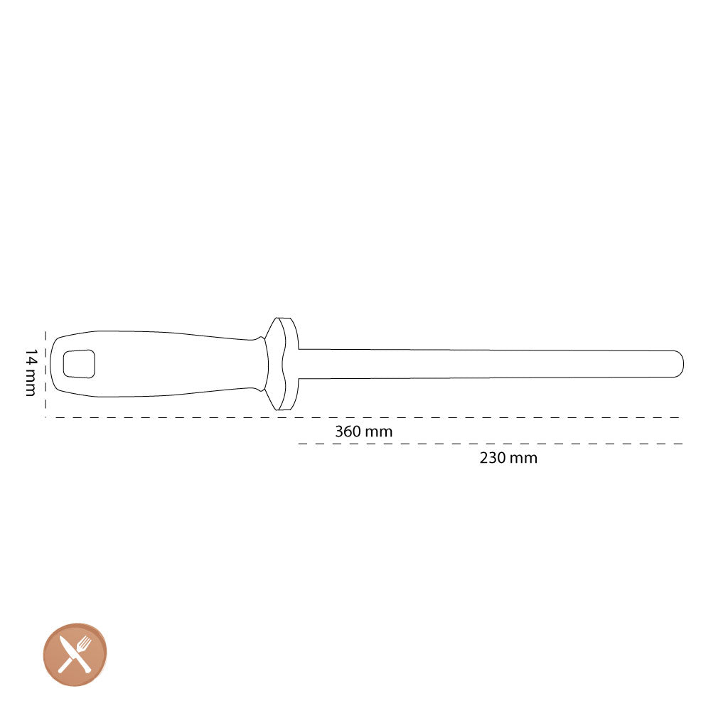 Zwilling - Barra deslizante cerámica 230 mm